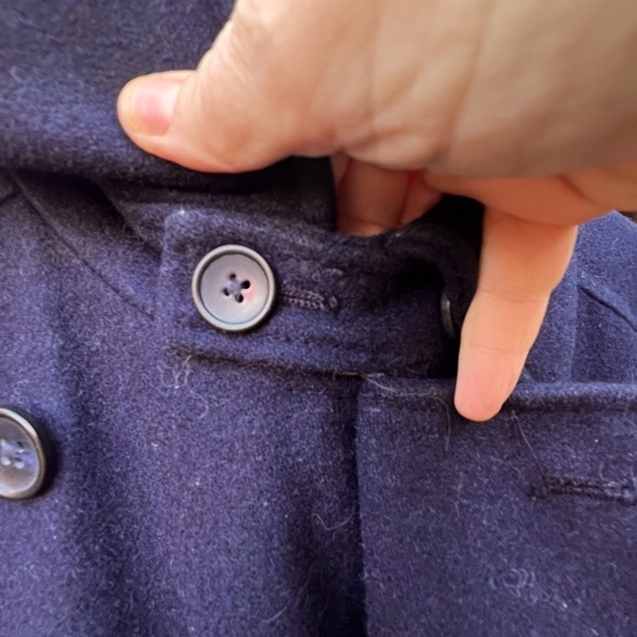 Men’s GAP Double Breasted Wool Pea Coat - Picture 8 of 9